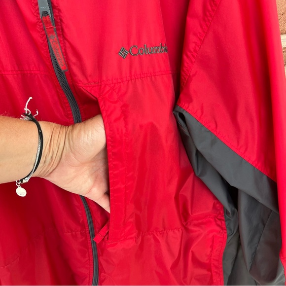 Columbia Red and Gray Windbreaker for Active Adventures - Picture 3 of 14
